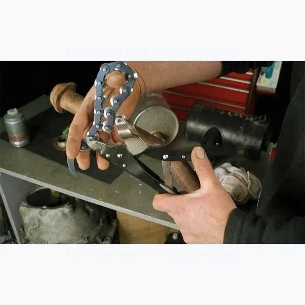 Multi Tool Plier - เครื่องตัดท่อแบบโซ่สำหรับงานหนัก เครื่องตัดท่อไอเสียแบบโซ่ ใบมีดหลายใบมีด ตัดท่อเหล็ก ตัดท่อโลหะ คีมตัดแบบล็อค