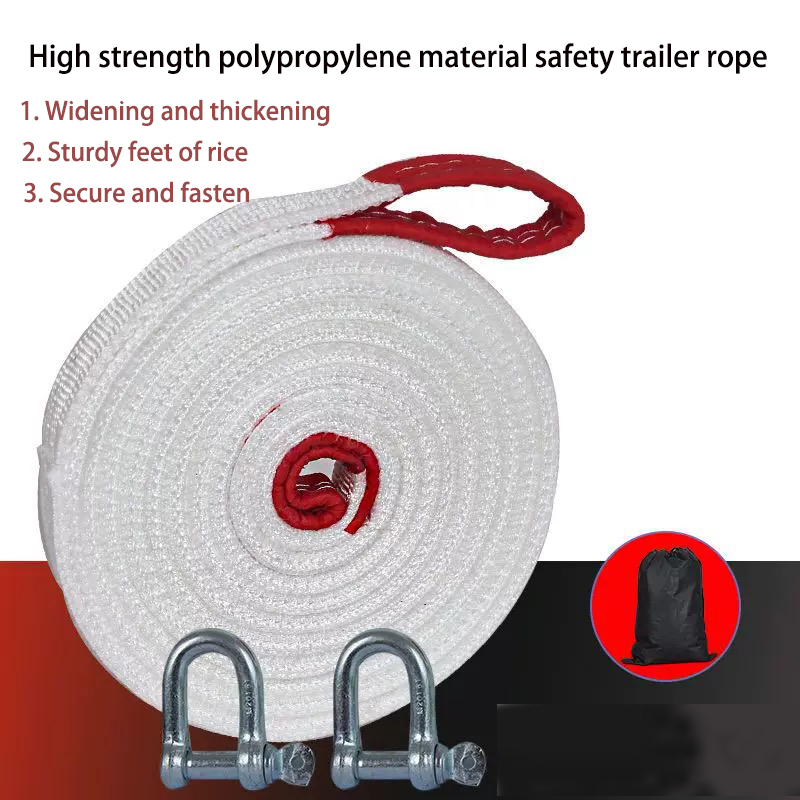 Rescue Rope Throw - 10Ton4M 5M 7M รถพ่วงเชือกรถกู้ภัยเชือก Off-road รถเครื่องมือเชือกลากสําหรับรถบรรทุก