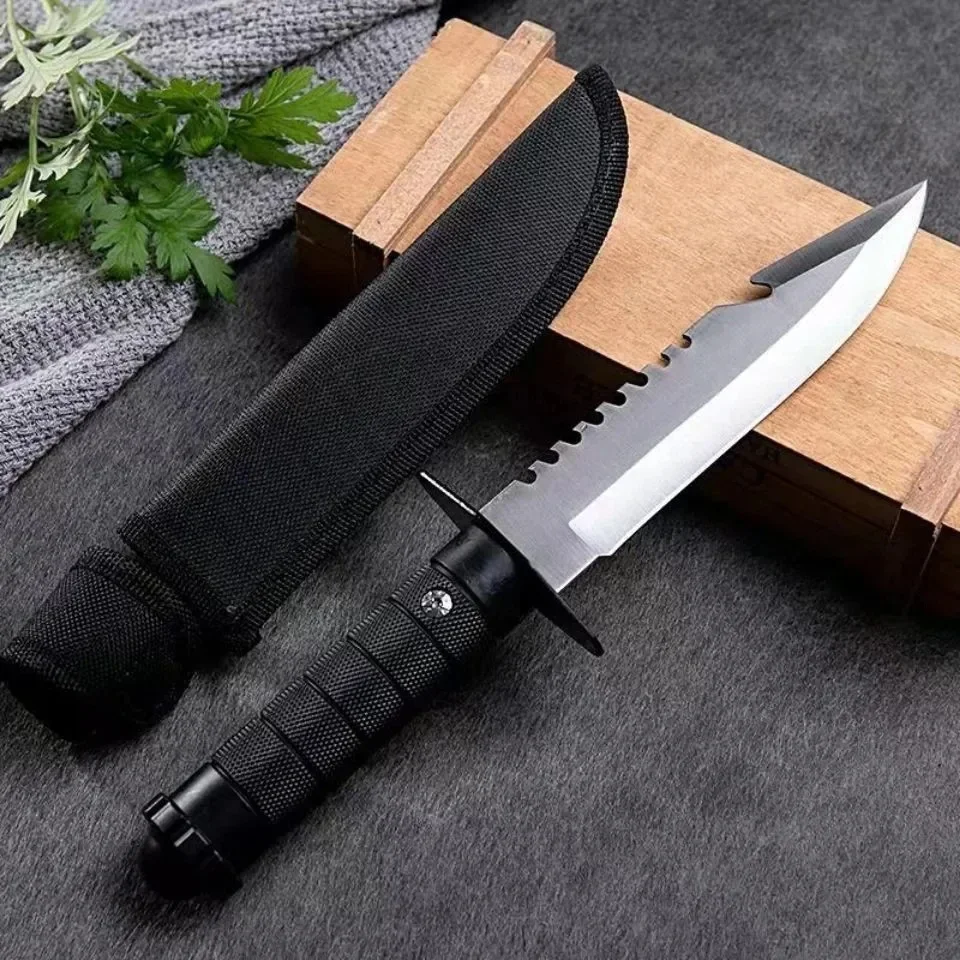 7CR17MOV มีดตรงสำหรับตั้งแคมป์ - Bushcraft Knife Fixed บทวิจารณ์และราคา