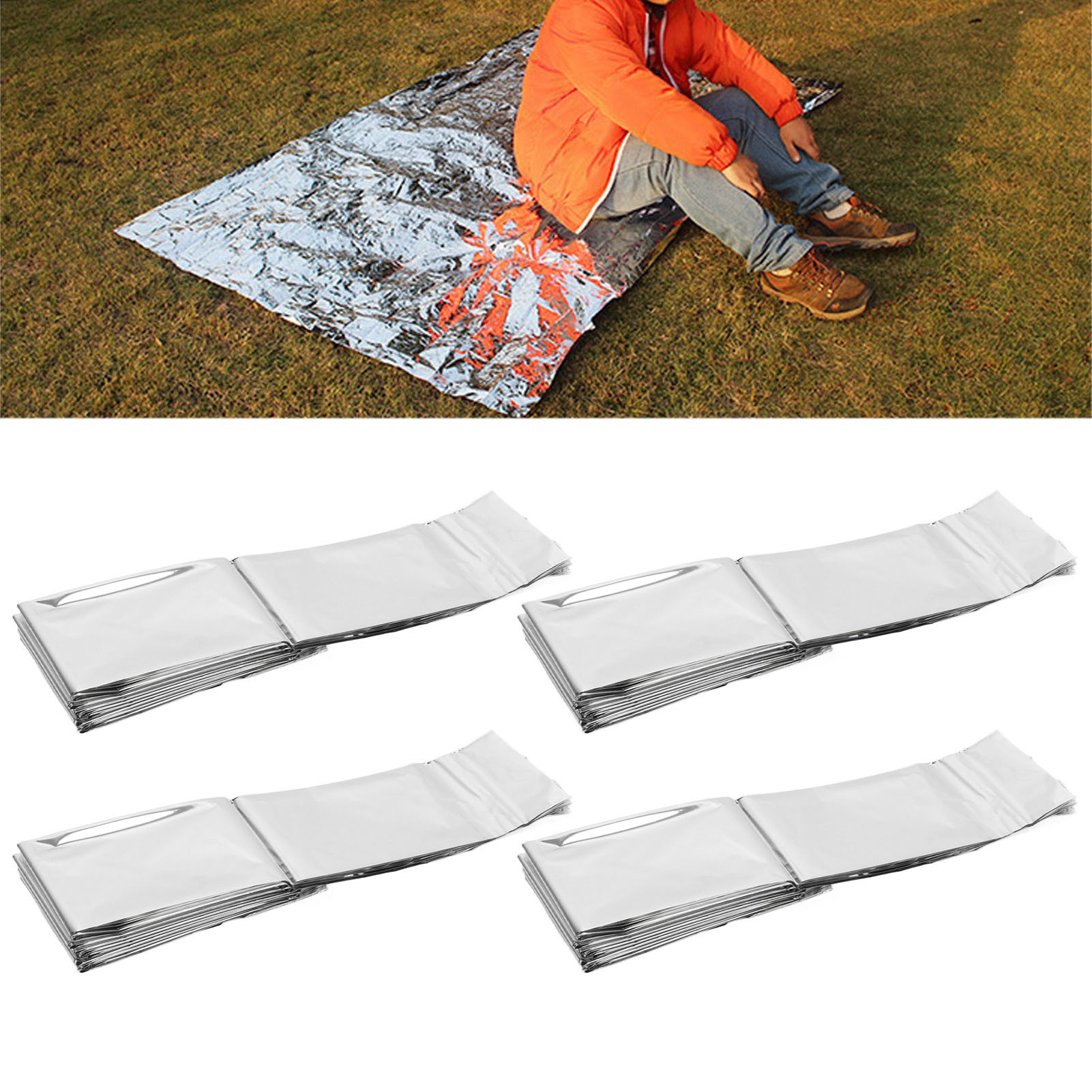 ผ้าห่มฉุกเฉินแบบพกพา ผ้าห่มสะท - Survival Blanket Reflective บทวิจารณ์และราคา