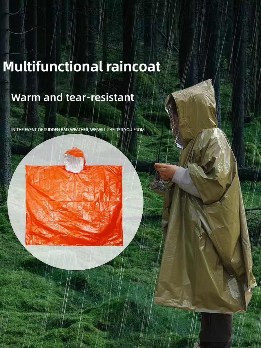 เสื้อกันฝนฉุกเฉินแบบพกพาสำหรับ - Survival Blanket Reflective บทวิจารณ์และราคา