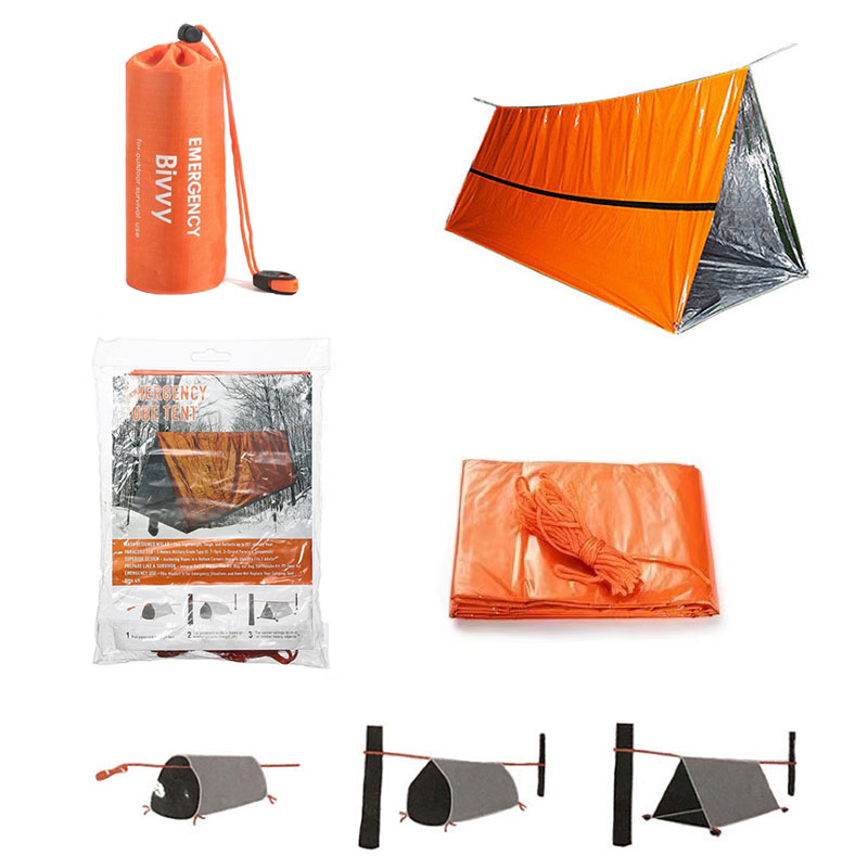 2 คนฉุกเฉิน Shelter Bivy Survi - Bivy Bag Emergency บทวิจารณ์และราคา