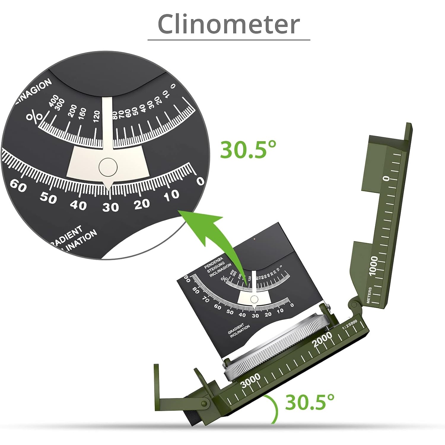 เข็มทิศ Proster IP65 - แบบเลนส - Compass Lensatic บทวิจารณ์และราคา