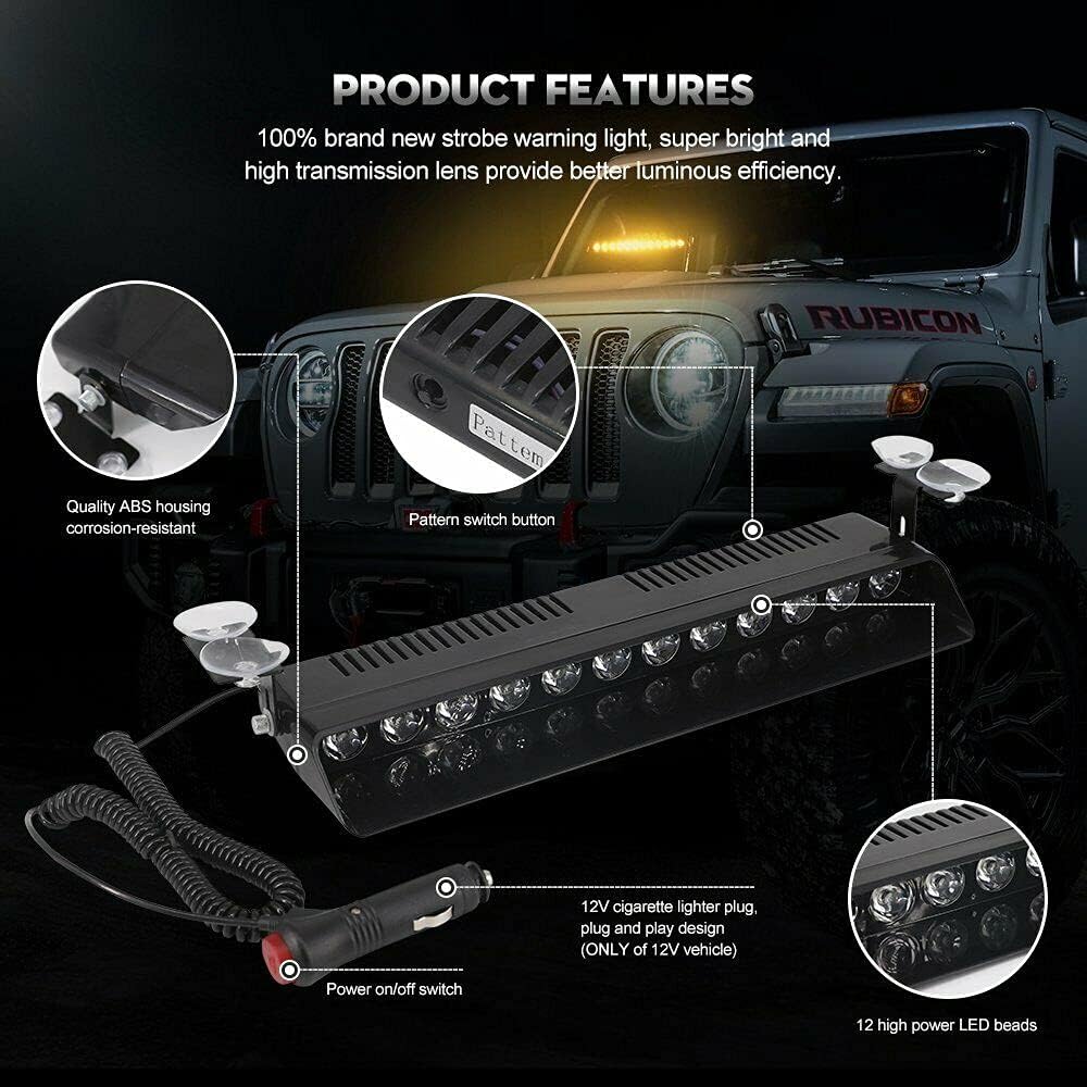 ไฟฉุกเฉิน LED แบบกระพริบติดกระ - Sos Light Strobe บทวิจารณ์และราคา